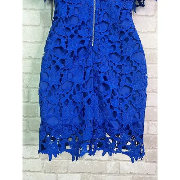 NWT Lulu’s Blue Lace Dress - Picture 10 of 14